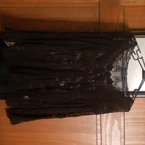 Black lace top